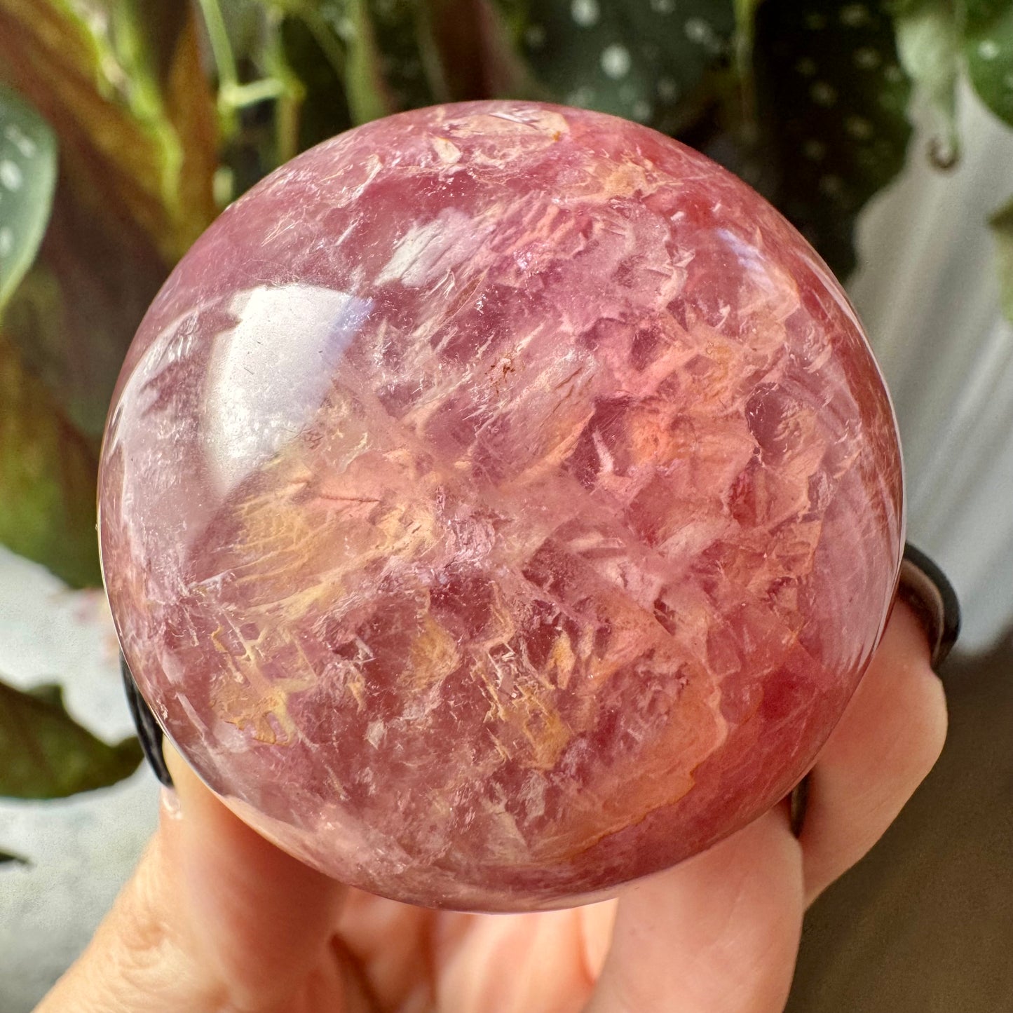 Pink Lemonade Fluorite Sphere No 63