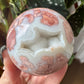 Druzy Pink Agate Sphere No 152