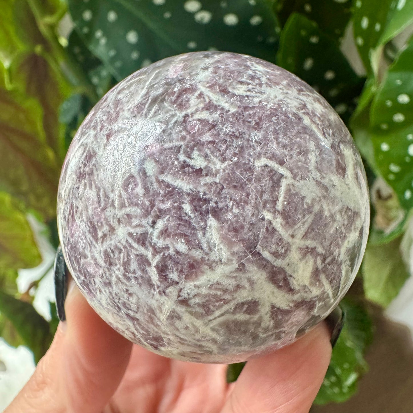 Lepidolite, Pink Tourmaline & Smokey Quartz Sphere No 422
