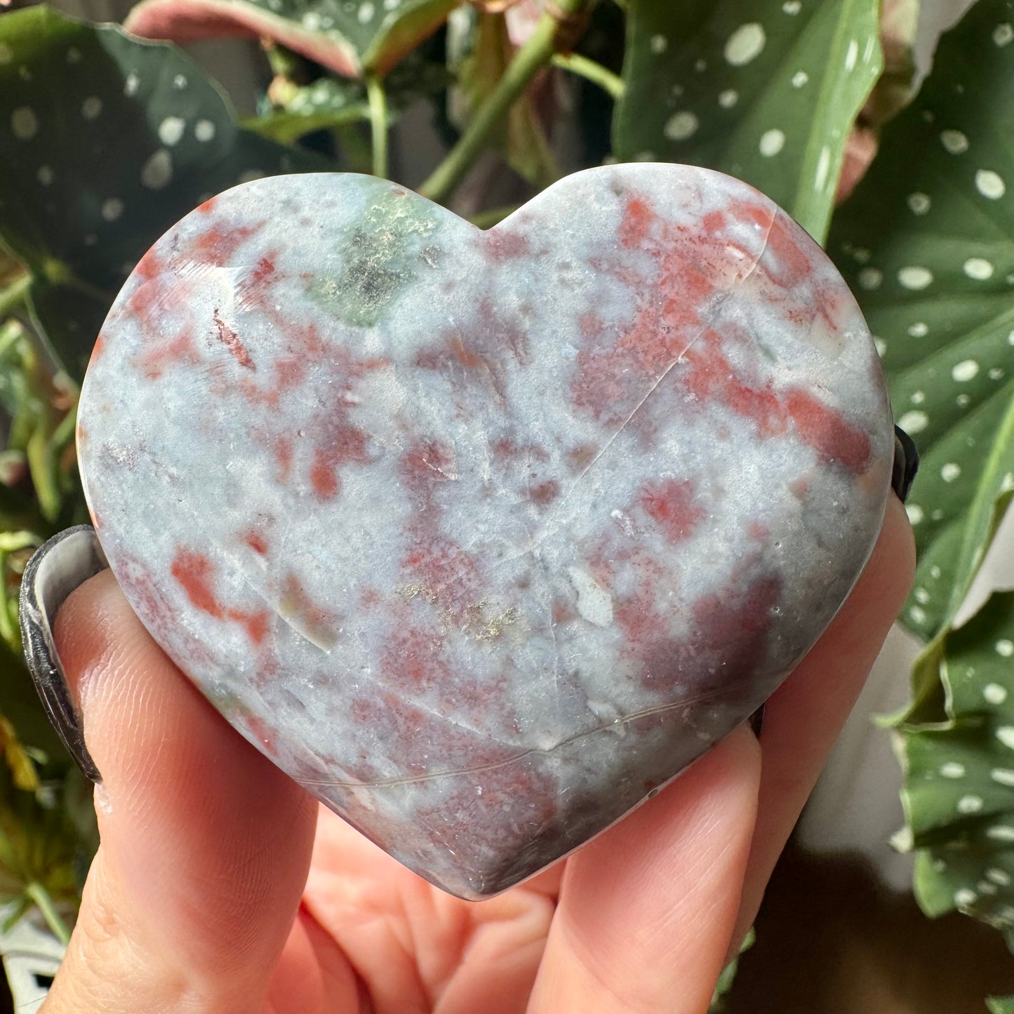 Pink Ocean Jasper Heart No 12