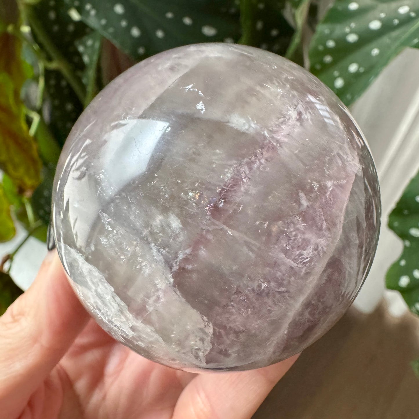 Lavender Fluorite Sphere No 6