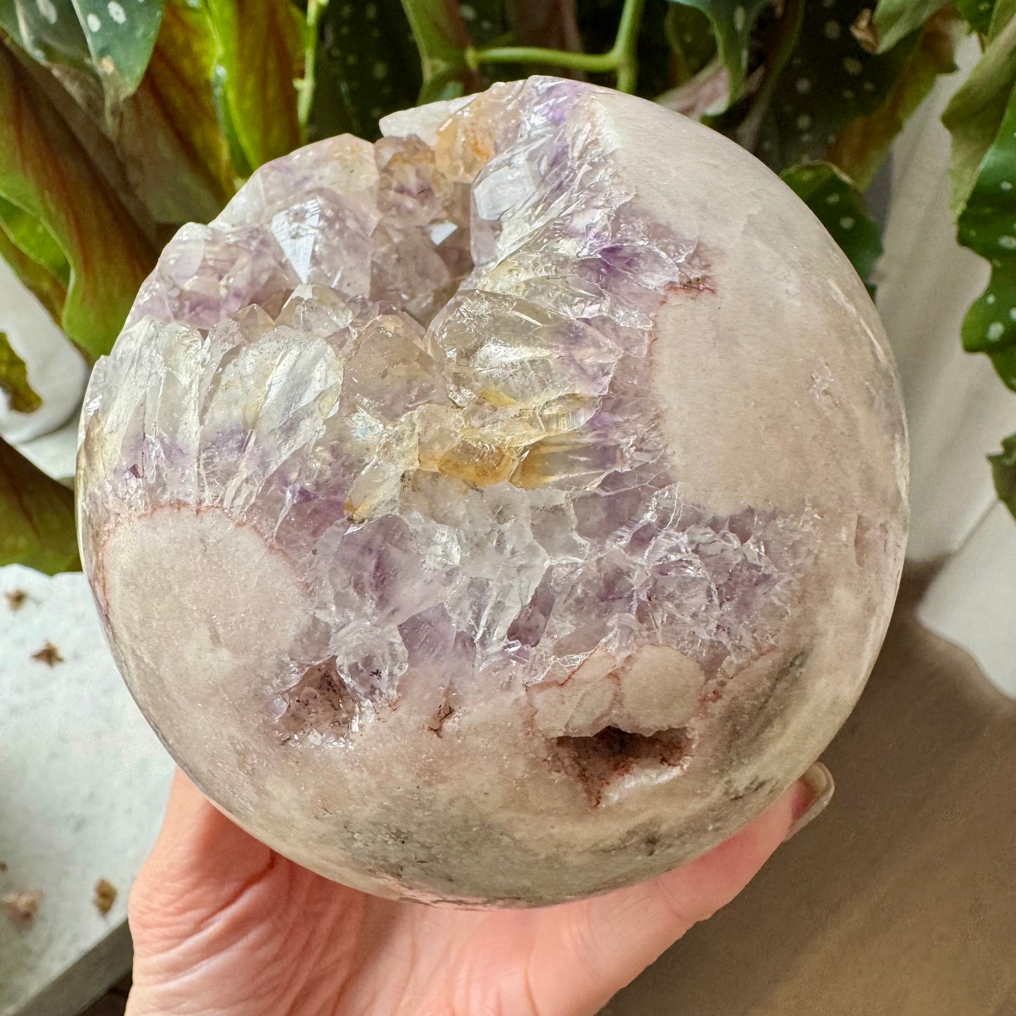 Pink Amethyst Sphere No 82