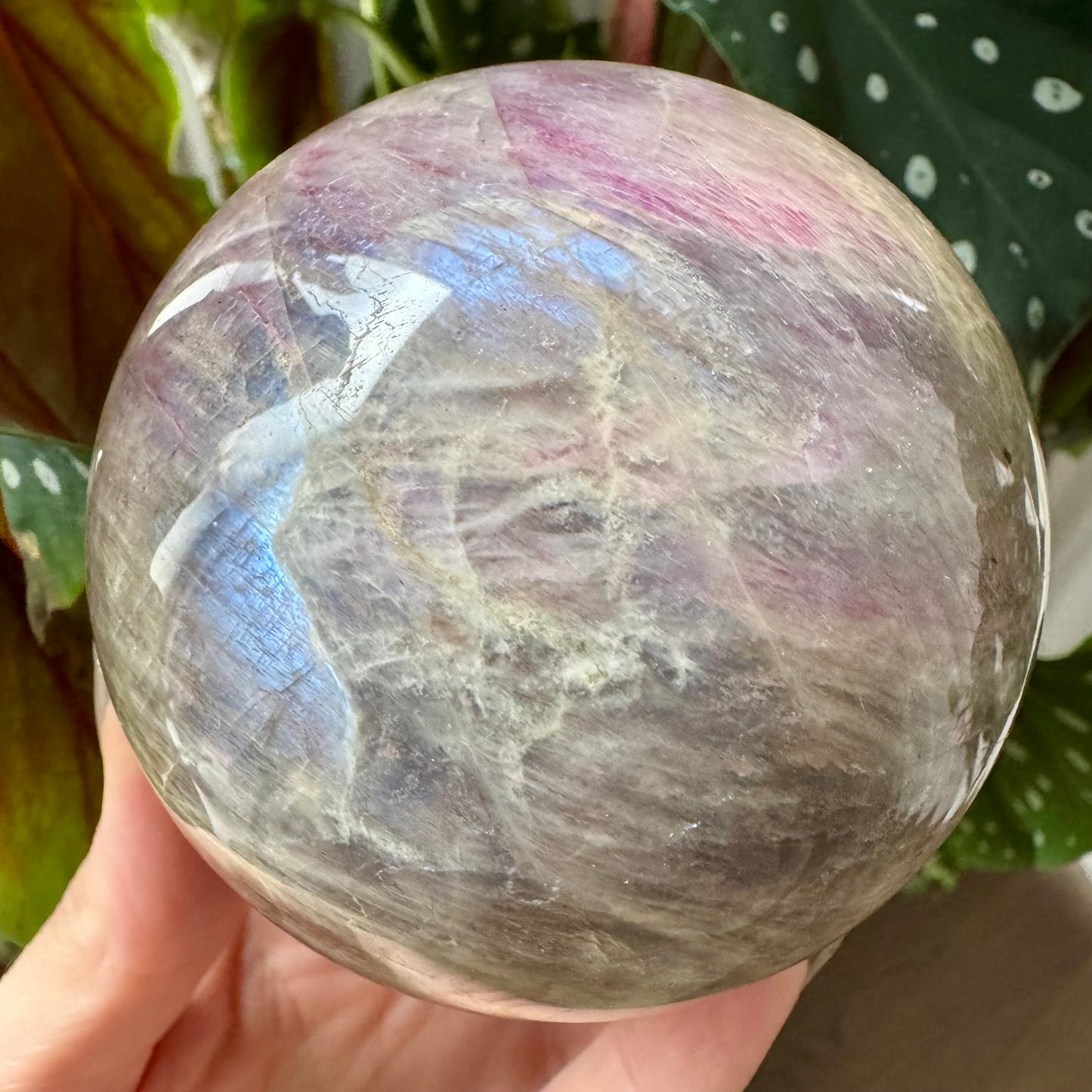 Moonstone with Sunstone Sphere No 278