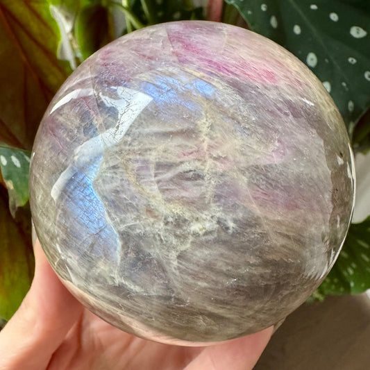 Moonstone with Sunstone Sphere No 278