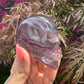 Rainbow Fluorite with Mica Skull