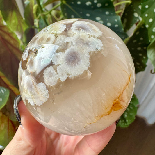 Flower Agate Sphere No 47