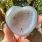 Druzy Agate Heart No 57