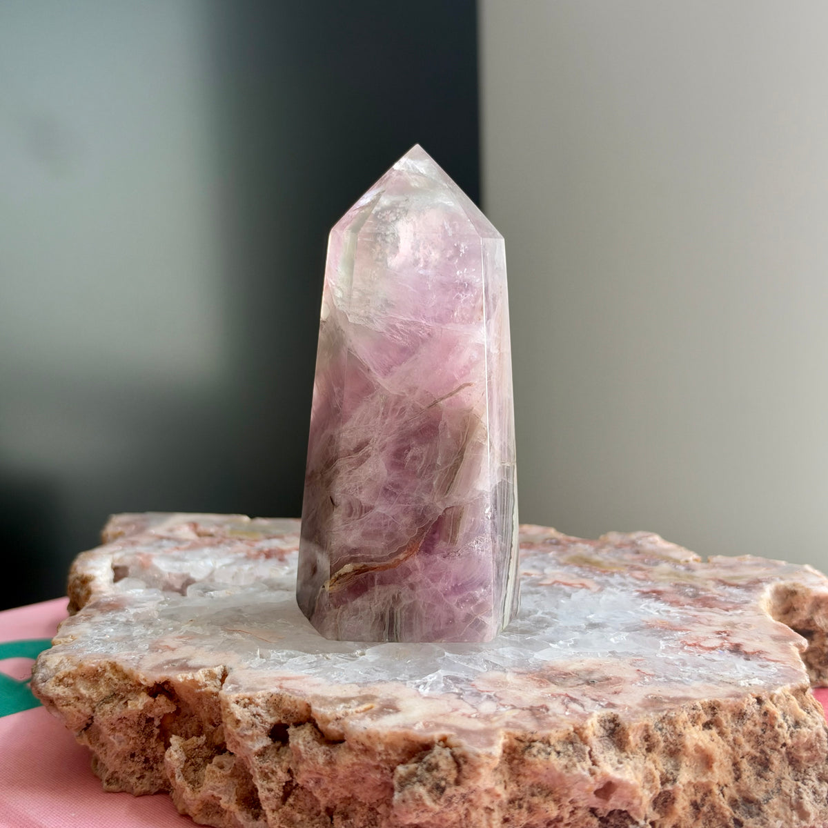 Pink Fluorite Tower No 65