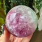 Watermelon Fluorite Sphere No 162