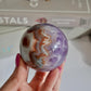 Amethyst with Mexican Lace Agate Sphere No 129