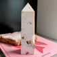 Druzy White Ocean Jasper Tower No 313