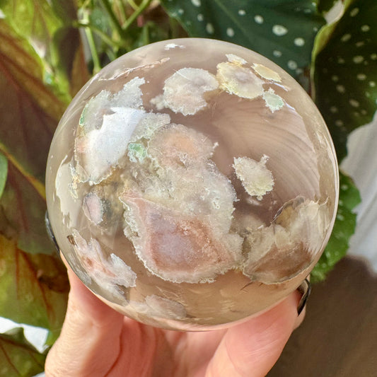 Flower Agate Sphere No 45