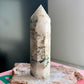 Druzy Moss Agate Tower No 354