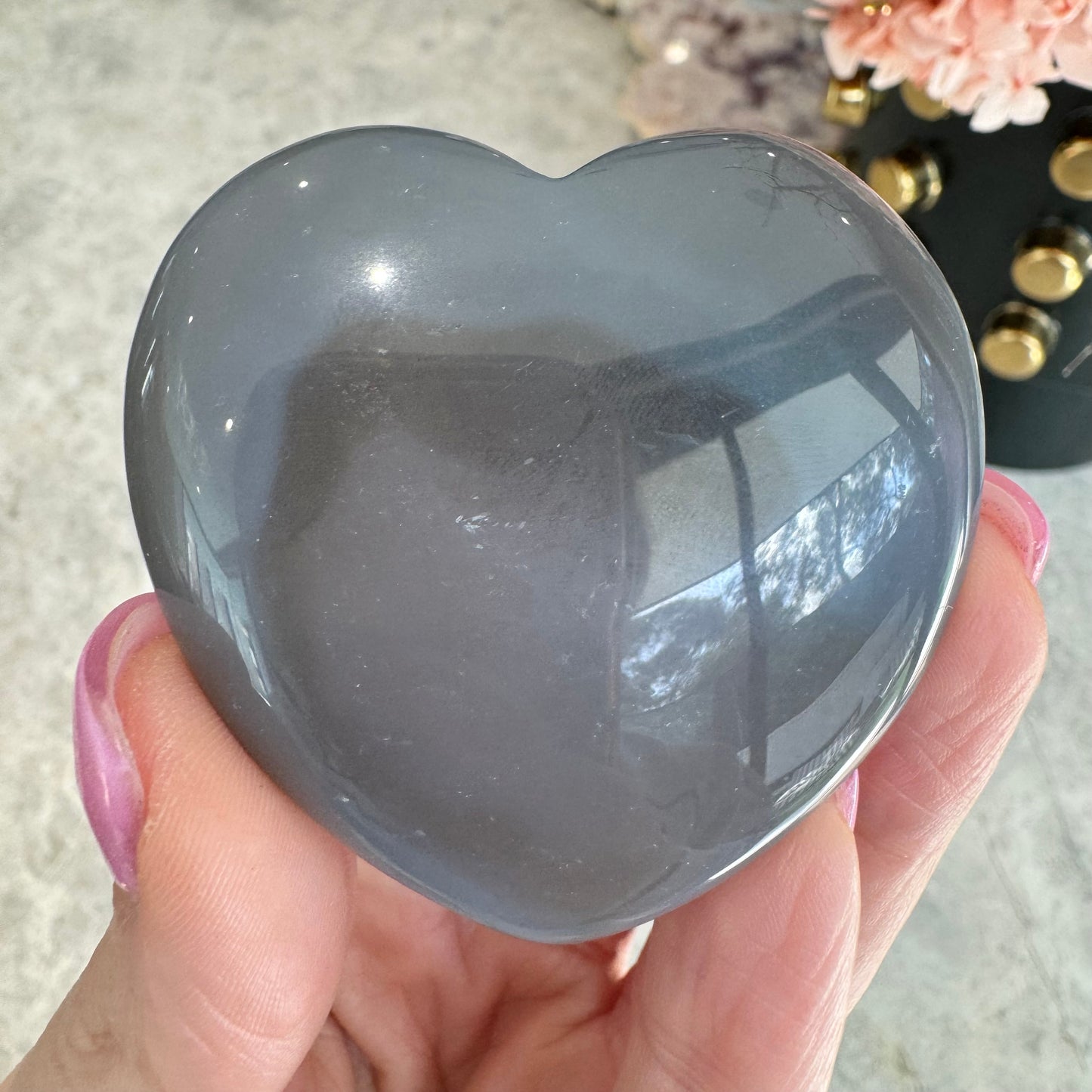 Druzy Agate Heart No 57