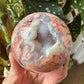 Druzy Pink Agate Sphere No 154