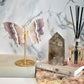 Amethyst with Mexican Lace Agate Butterfly Wings on Stand No 120