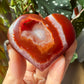 Druzy Carnelian Heart No 40