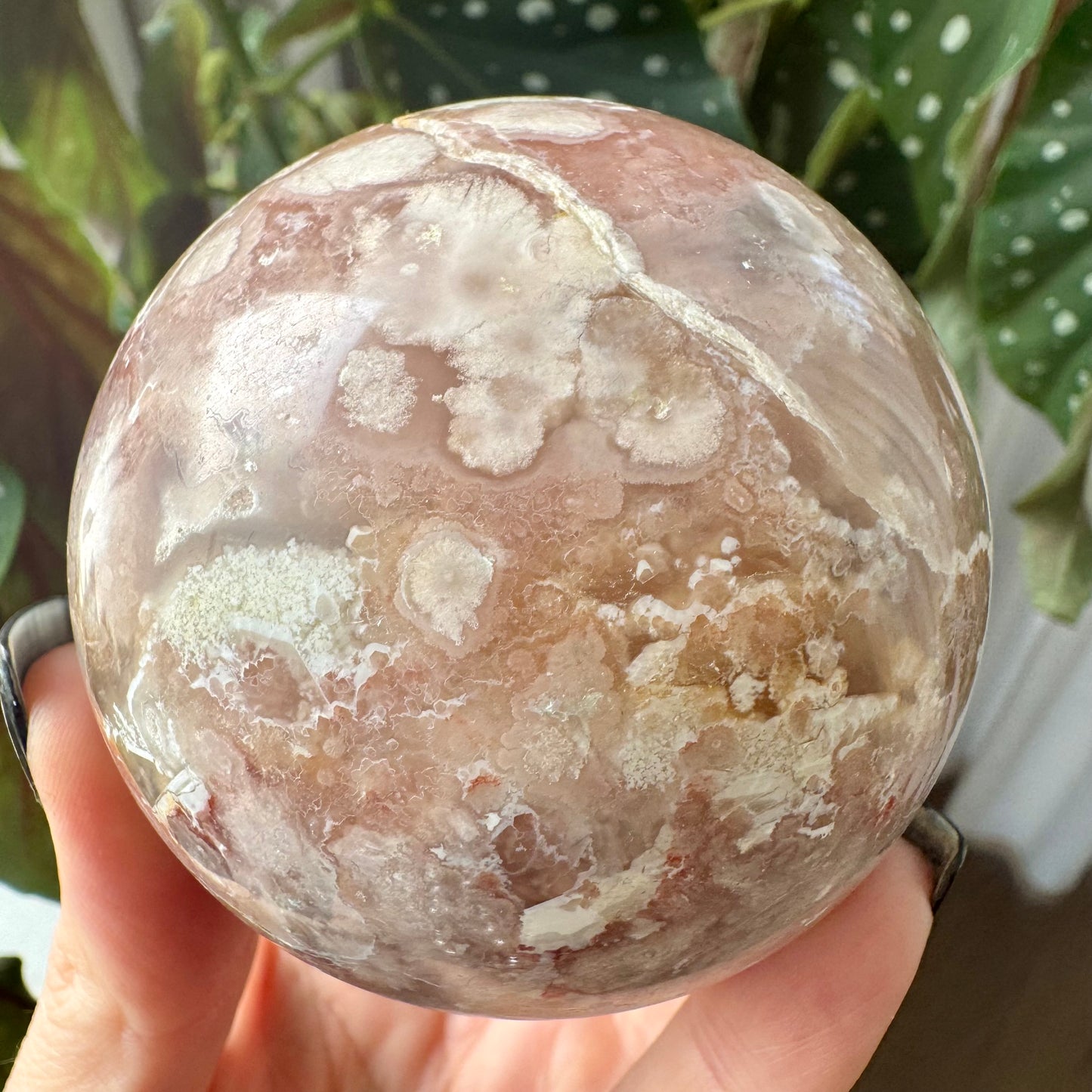 Flower Agate Sphere No 49