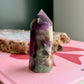 Snowflake Rainbow Fluorite Tower No 322
