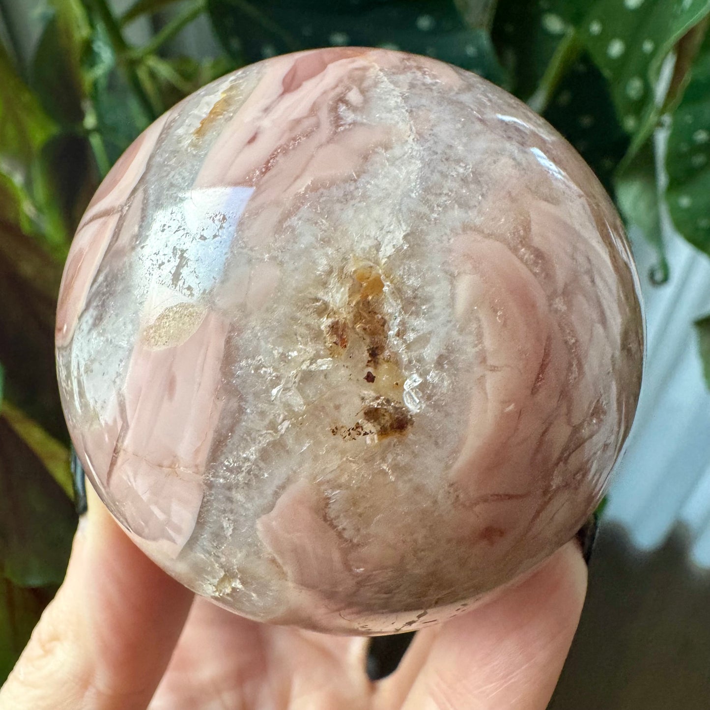Pink Agate Sphere No 67