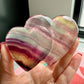 Candy Fluorite Double Heart on Stand No 167