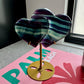 Candy Fluorite Double Heart on Stand No 168