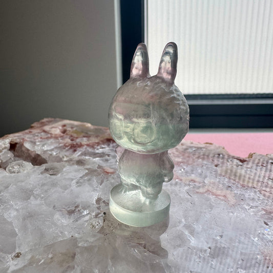 Fluorite Standing Labubu No 4