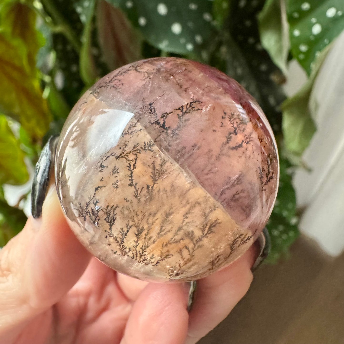 Dendritic Fluorite Sphere No 164