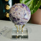 Druzy Chevron Amethyst Sphere No 158