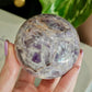 Druzy Chevron Amethyst Sphere No 159