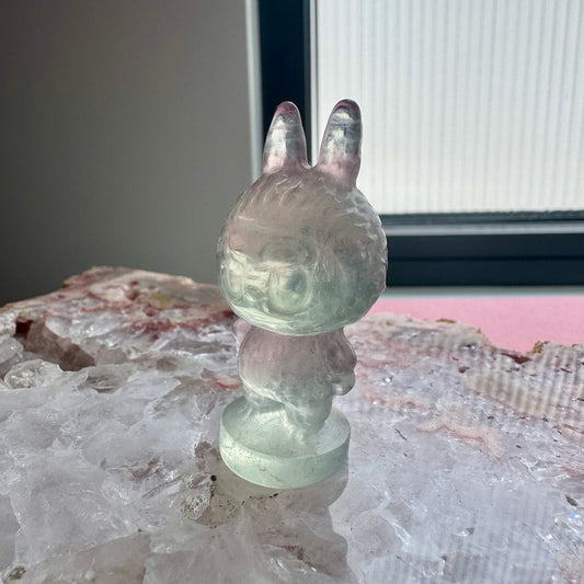 Fluorite Standing Labubu No 3