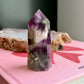 Snowflake Rainbow Fluorite Tower No 322