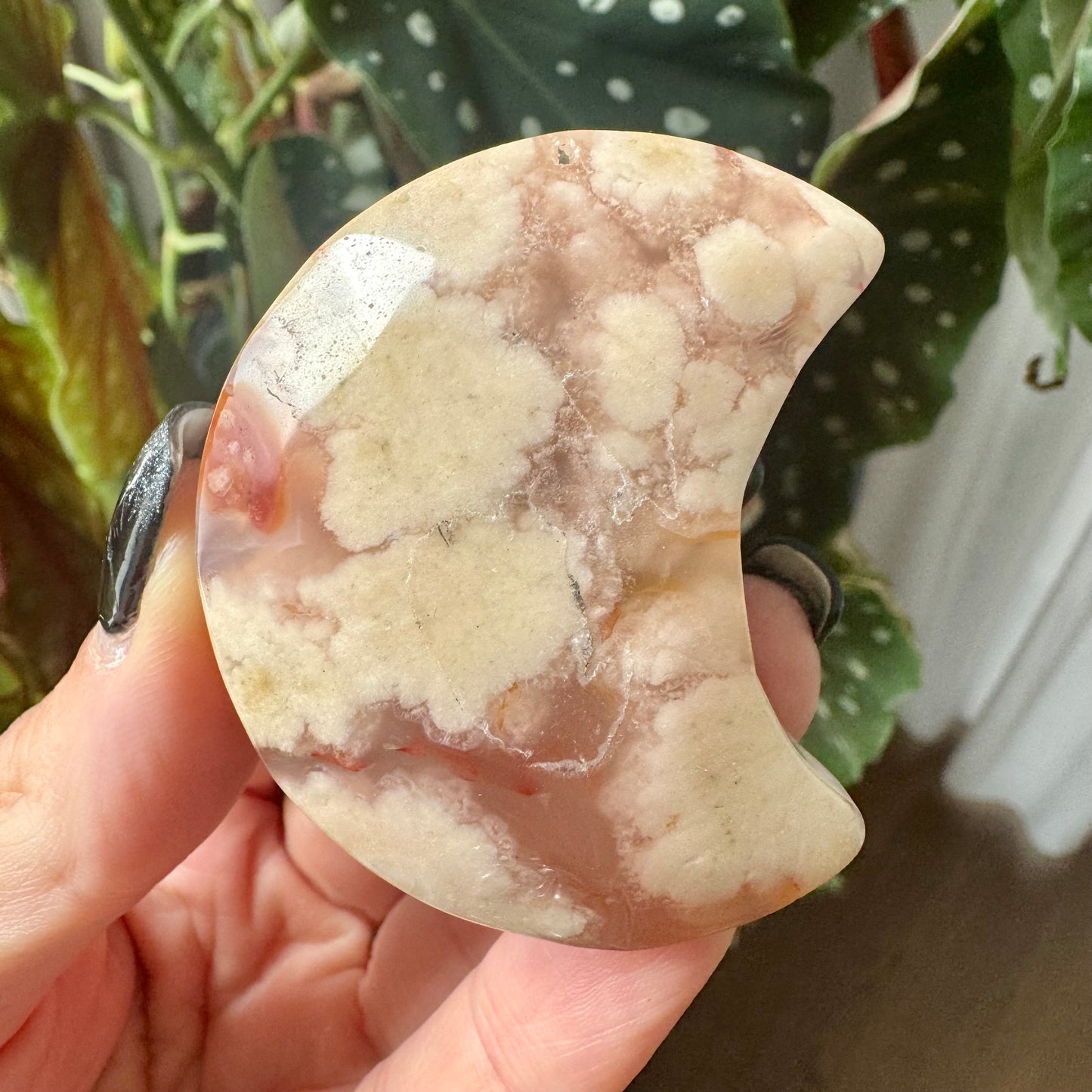 Flower Agate Moon No 30
