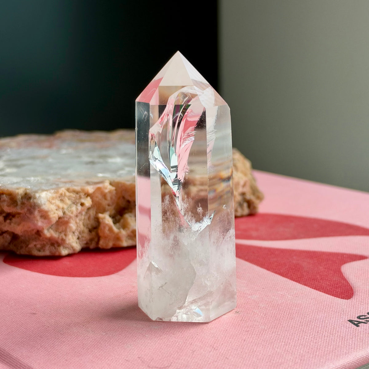 Clear Quartz Rainbow Tower No 124
