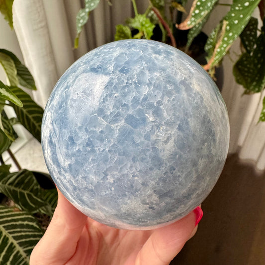Blue Calcite Sphere No 28