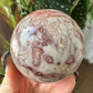 Pink Crazy Lace Agate Sphere No 461