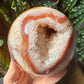 Carnelian Sphere with Quartz No 233