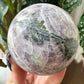 Kunzite with Pyrite Sphere No 448