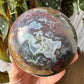 Druzy Purple Moss Agate Sphere No 7
