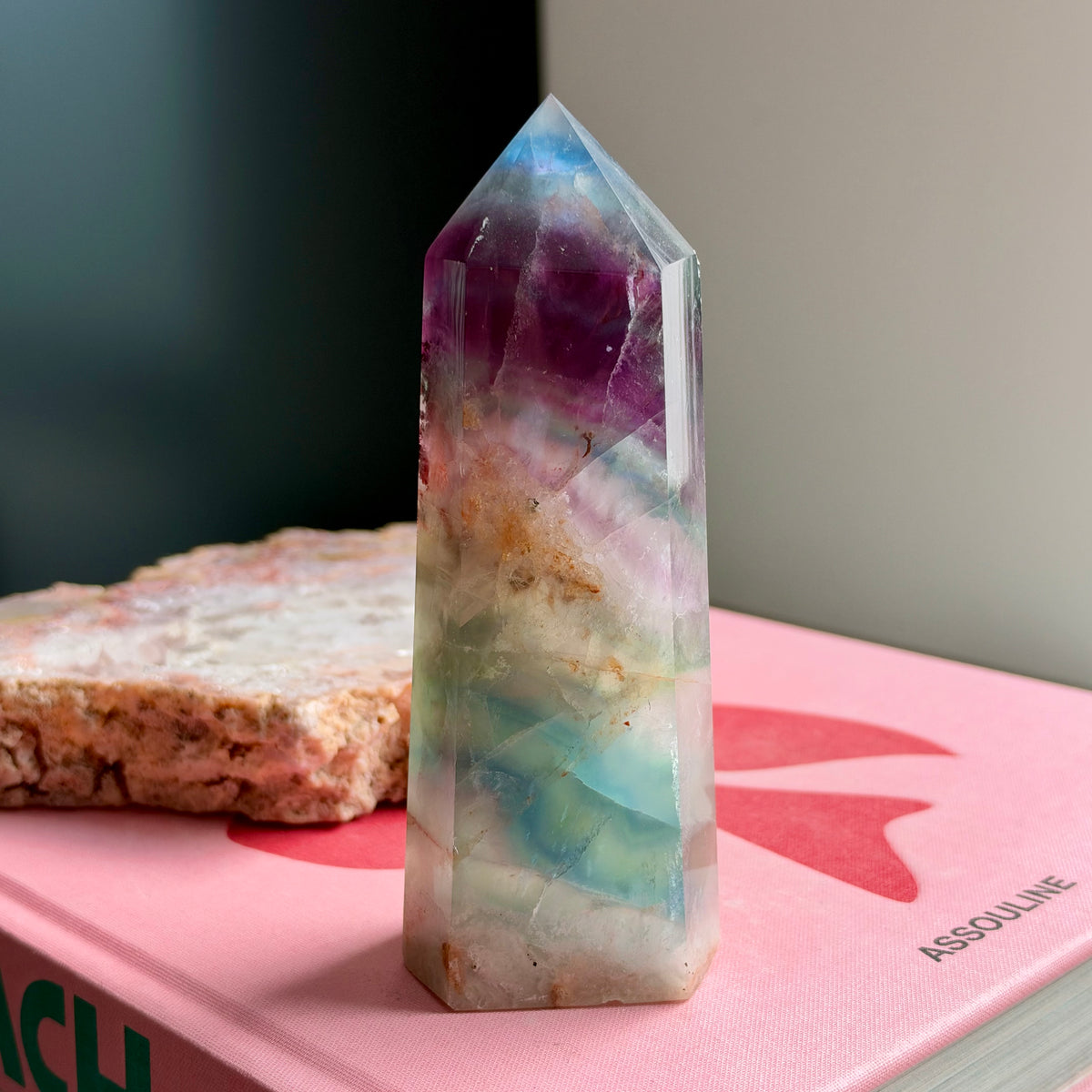 Rainbow Fluorite Tower No 359