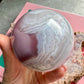 Pink Jelly Agate Sphere No 4