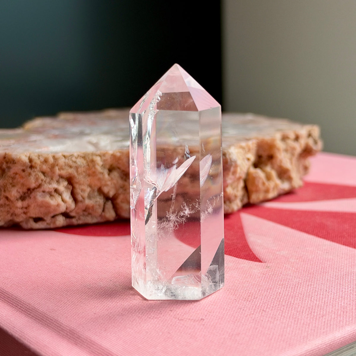 Clear Quartz Rainbow Tower No 115