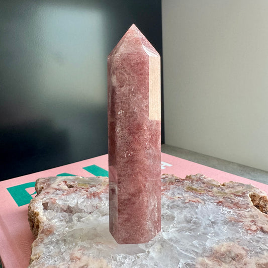 Strawberry Quartz Tower No 376