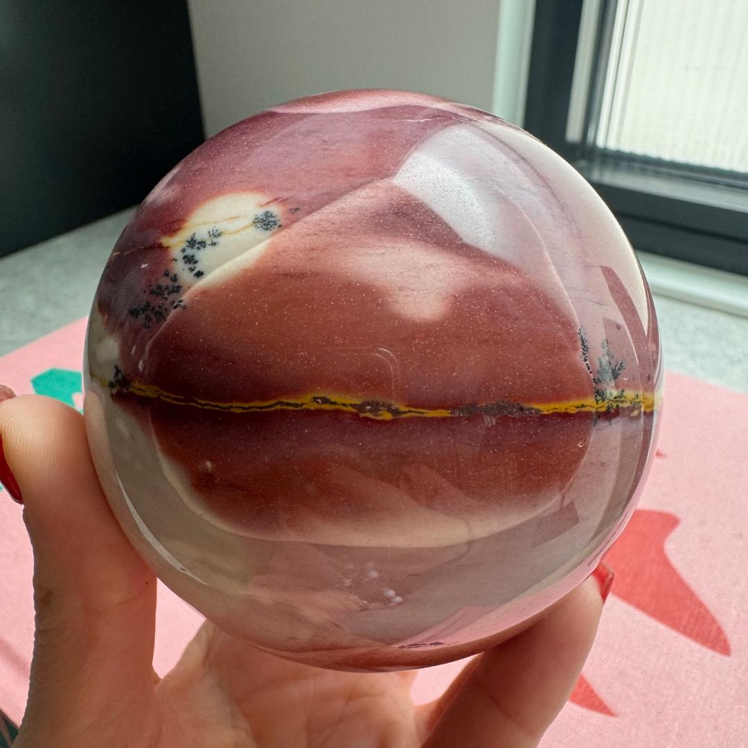 Pink Mookaite Sphere No 169