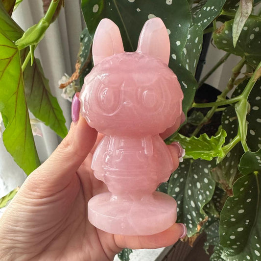 Rose Quartz Standing Labubu No1