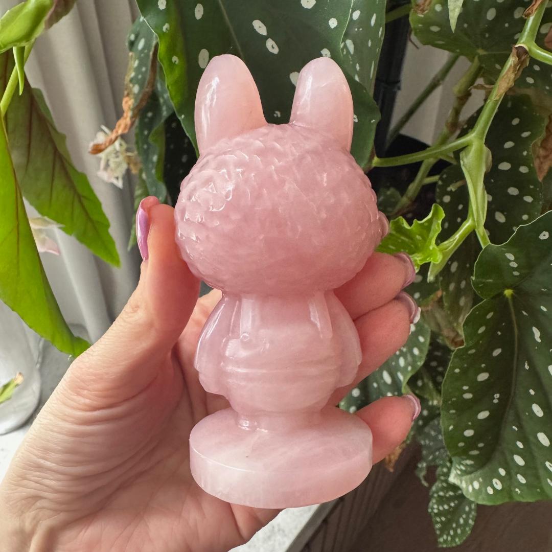 Rose Quartz Standing Labubu No1