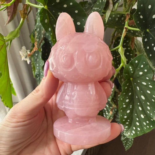 Rose Quartz Standing Labubu No2