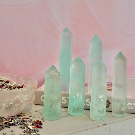 Teal Fluorite Towers