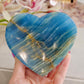 Blue Onyx Heart Bowls