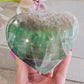 Green Fluorite Heart Bowls - Small